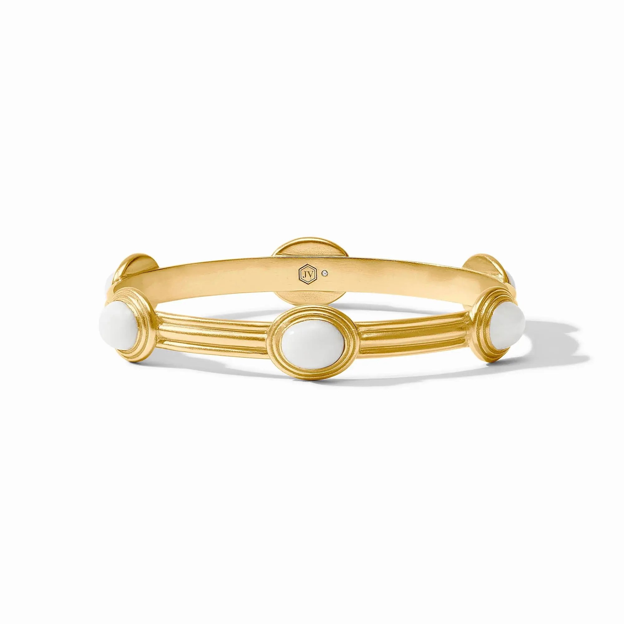 Portofino Stone Bangle White Jade