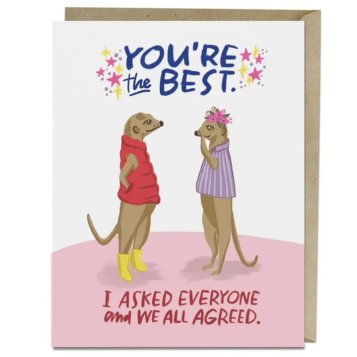 You're The Best Thank You Card