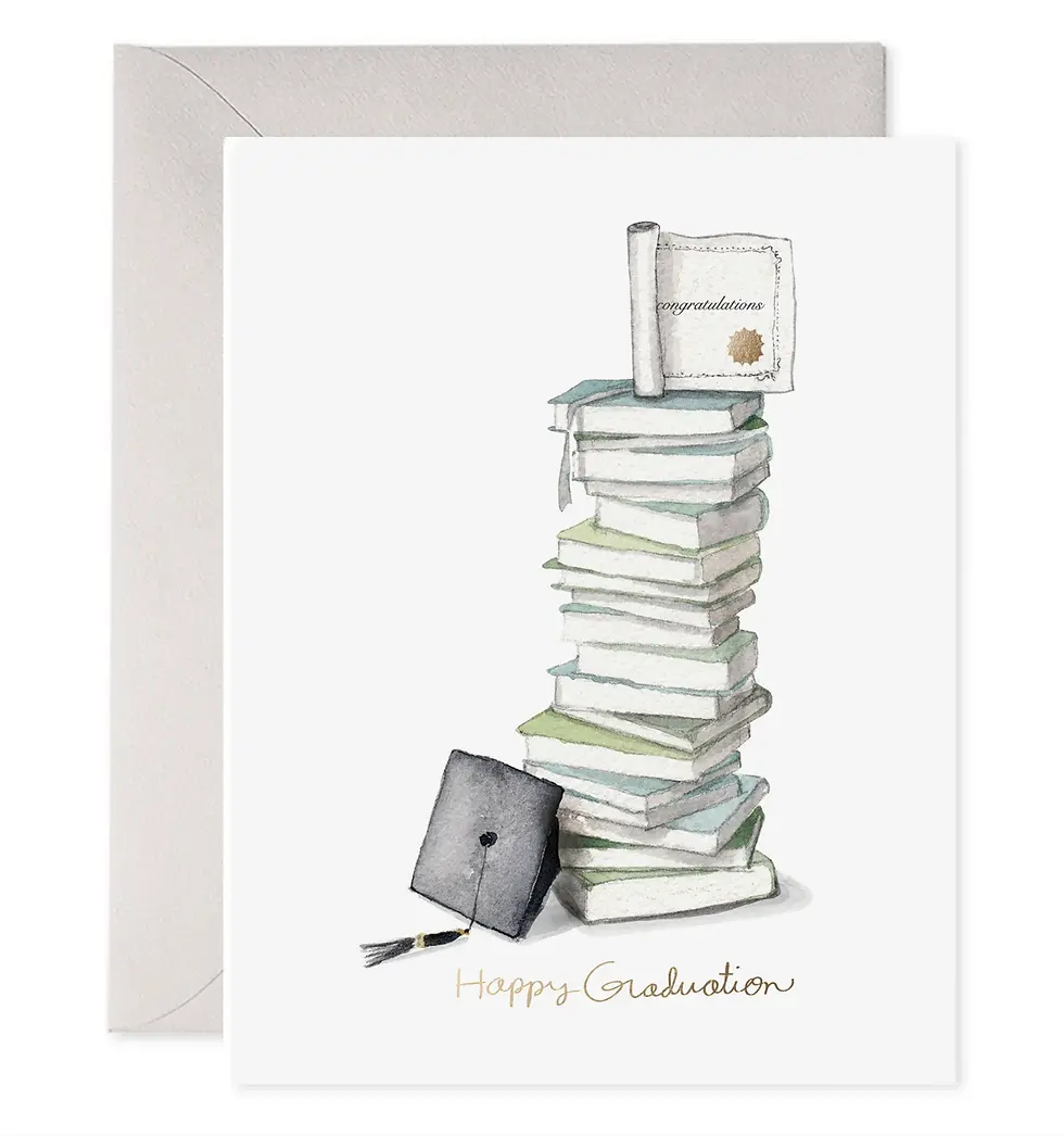 Thumbnail: Grad Book Stack | Graduation Greeting Card