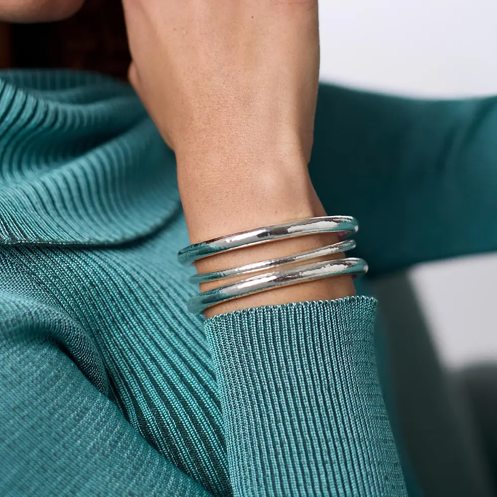 Thumbnail: Havana Demi Bangle Silver