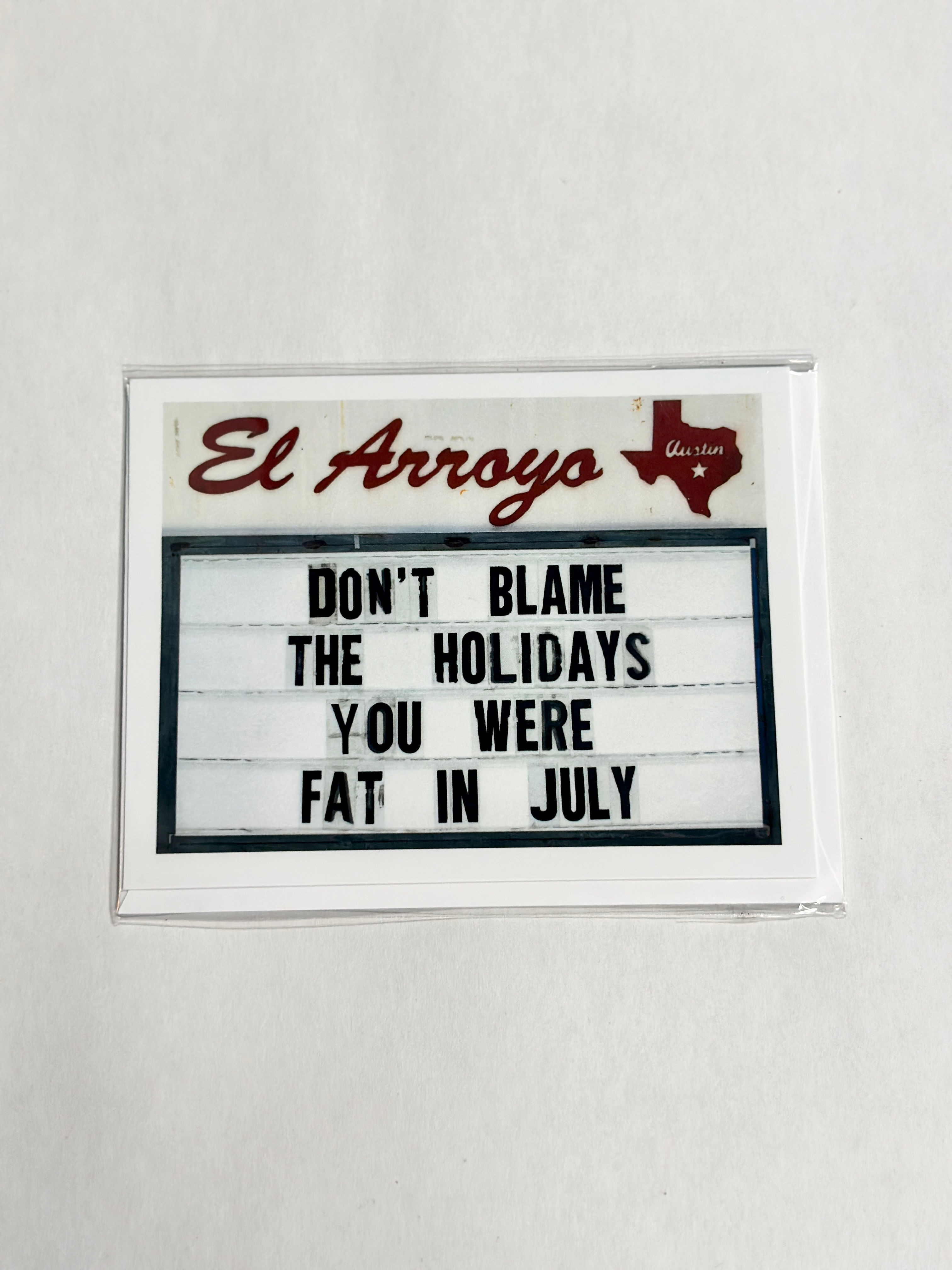 Don't Blame the Holidays Greeting Card