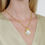 Thumbnail: Bamboo Statement Necklace- Iridescent Clear Crystal