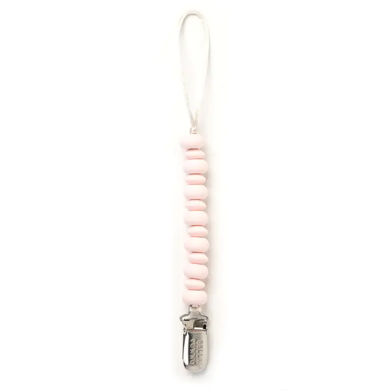 Light Pink Silicone Pacifier Clip
