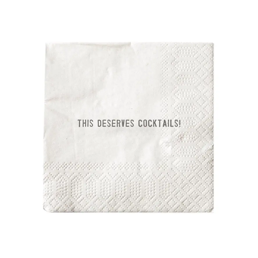 This Deserves Cocktails! Cocktail Napkins