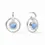 Thumbnail: Astor 6-in-1 Charm Earring Silver Iridescent Chalcedony Blue
