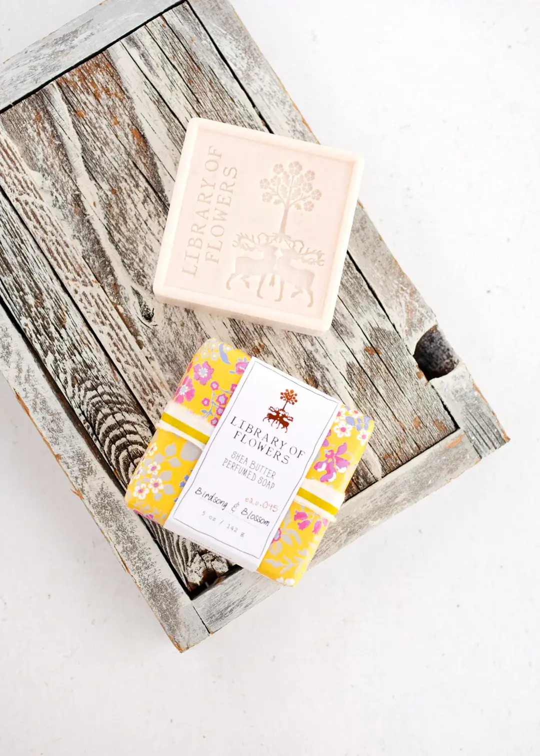 Yellow Pink Roses Square Soap