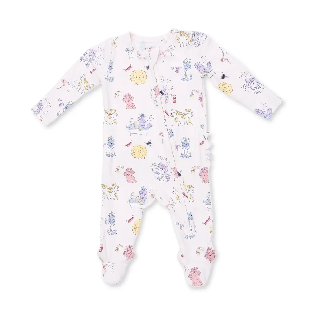Spa Dogs  2 Way Ruffle Back Zipper Footie