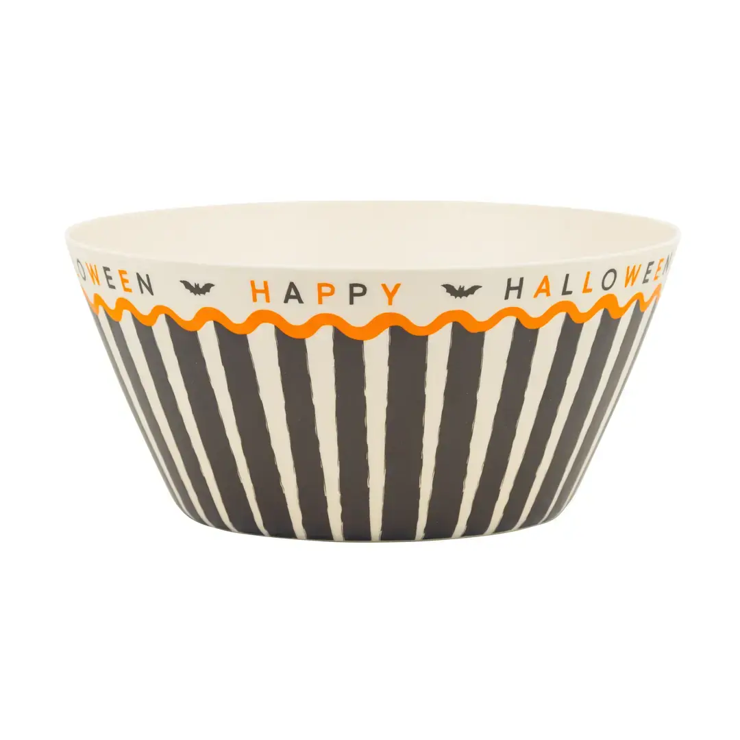 Happy Halloween Bamboo Bowl