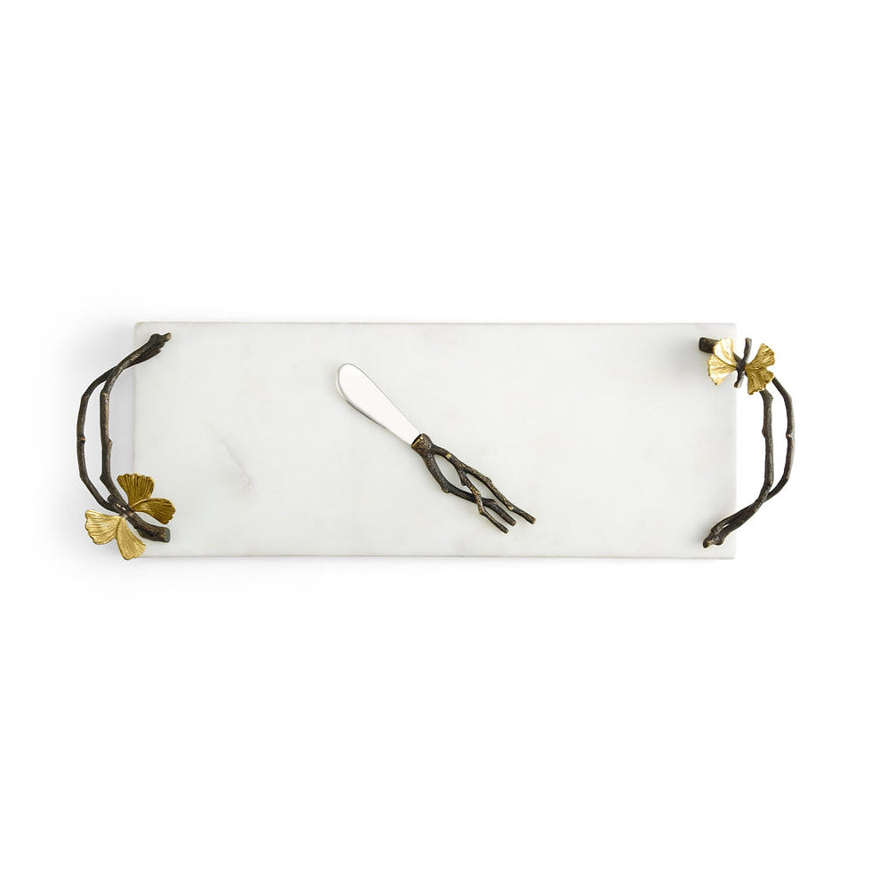 Thumbnail: Butterfly Ginkgo Small Cheeseboard with Knife