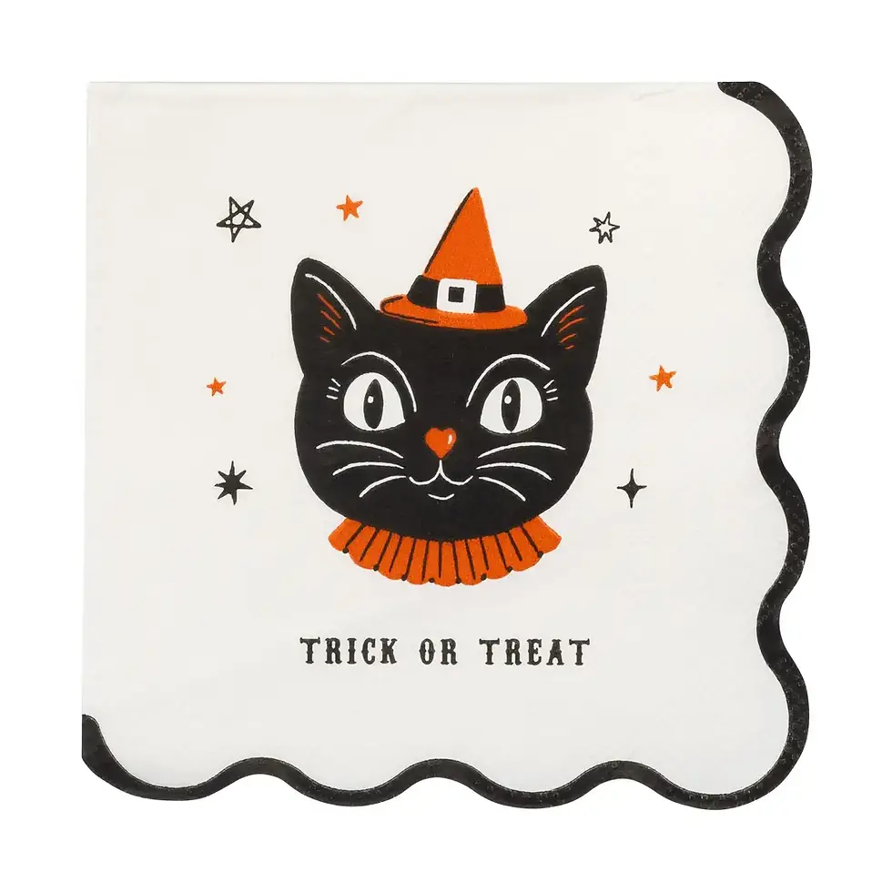 Thumbnail: Vintage Halloween Characters Cocktail Napkin Set