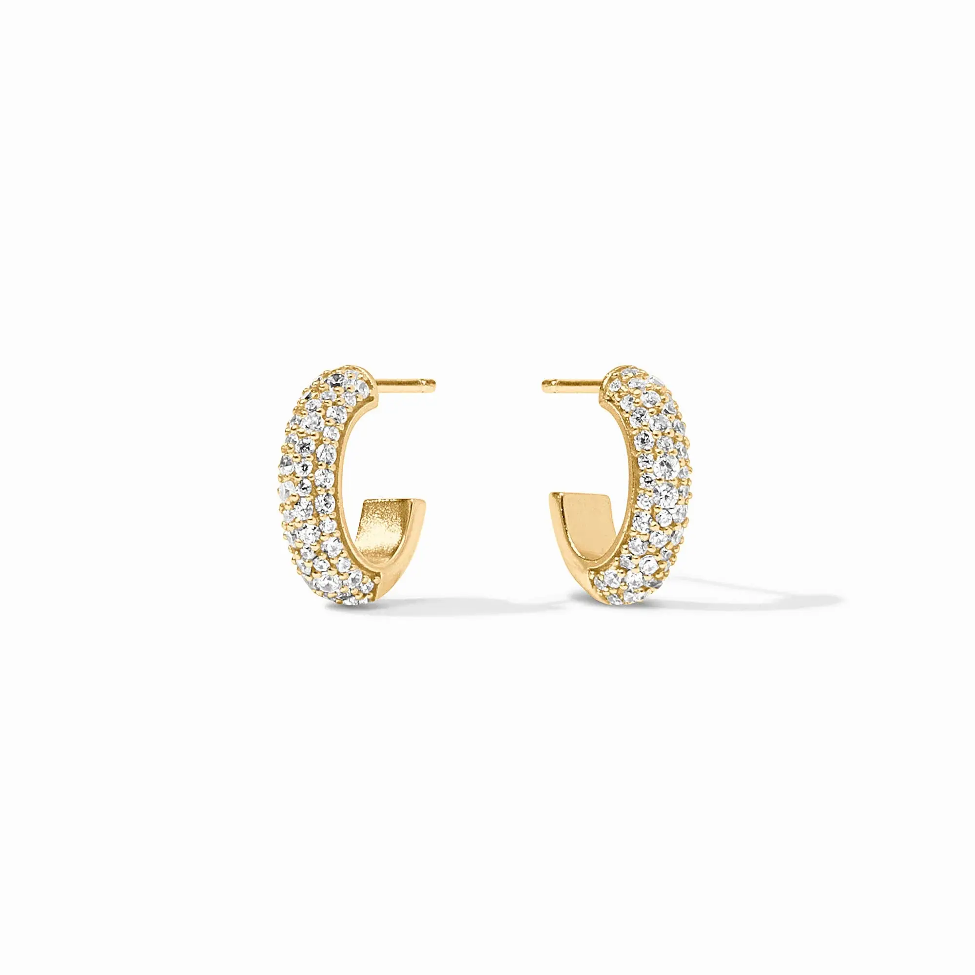 Stardust Hoop Gold Cubic Zirconia