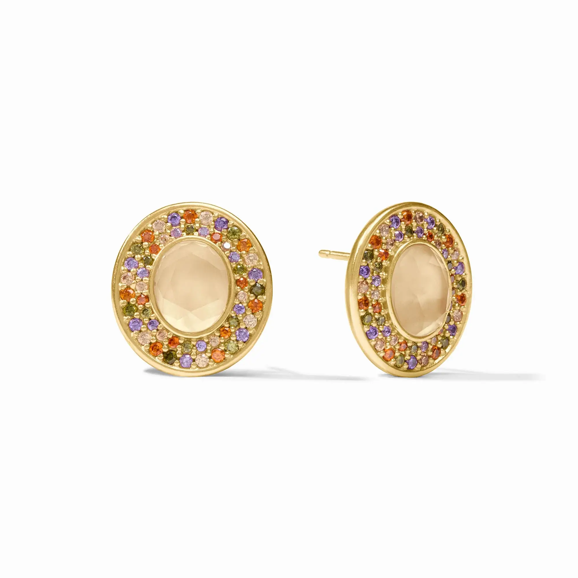 Stardust Stud Gold Iridescent Champagne