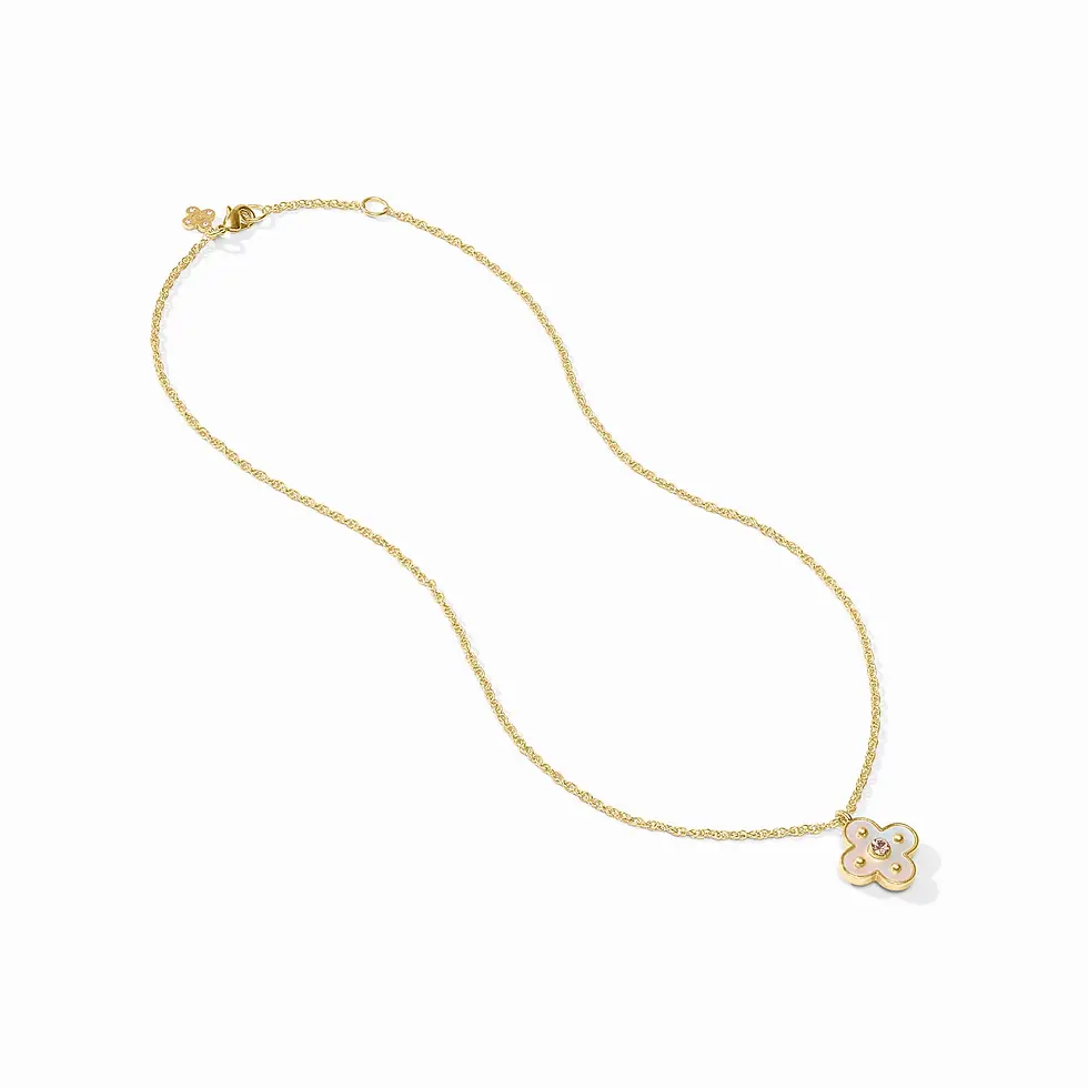 Thumbnail: Colette Delicate Necklace Chalcedony Blue
