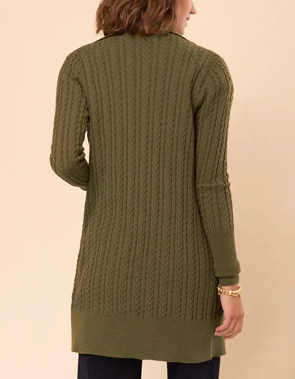 Thumbnail: Toni Long Cardigan Olive