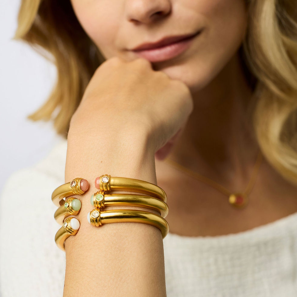 Thumbnail: Portofino Demi Cuff - Melon Jade
