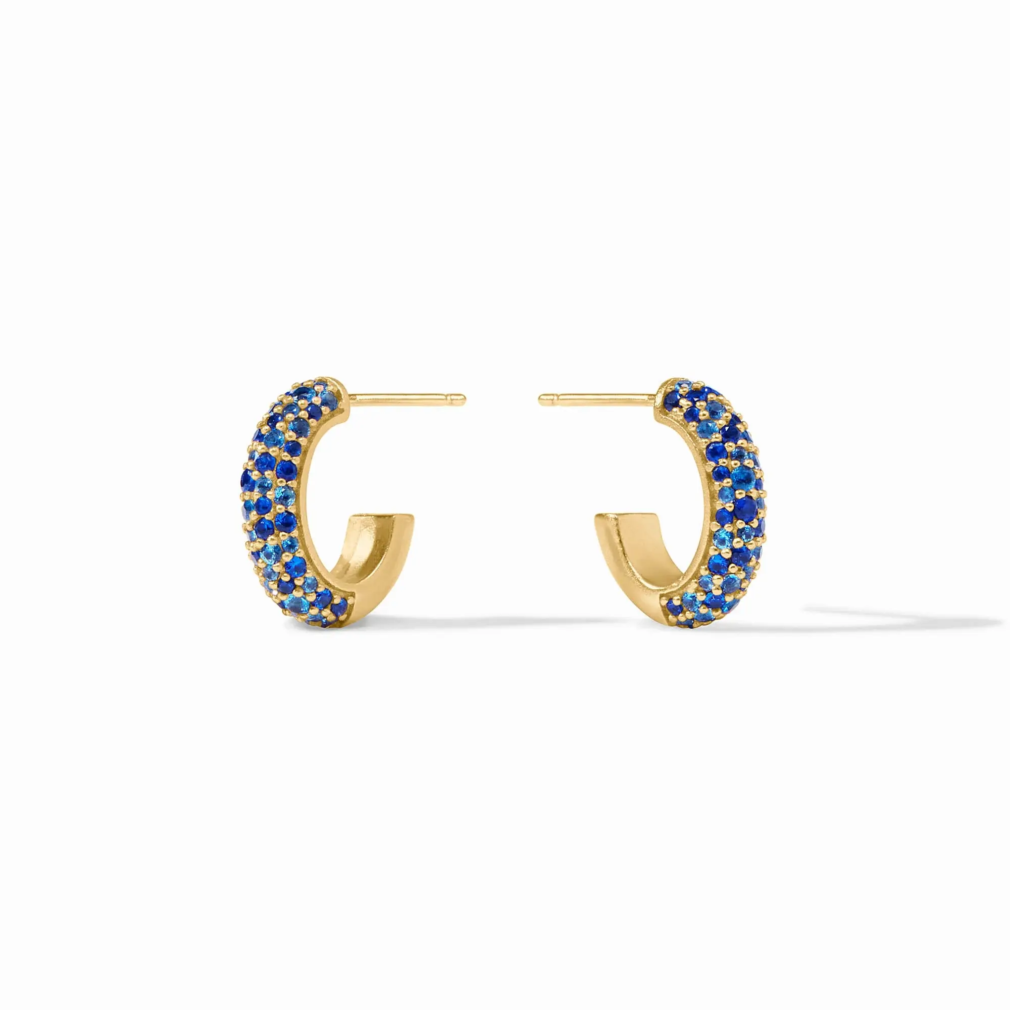 Stardust Hoop Gold Sapphire Blue