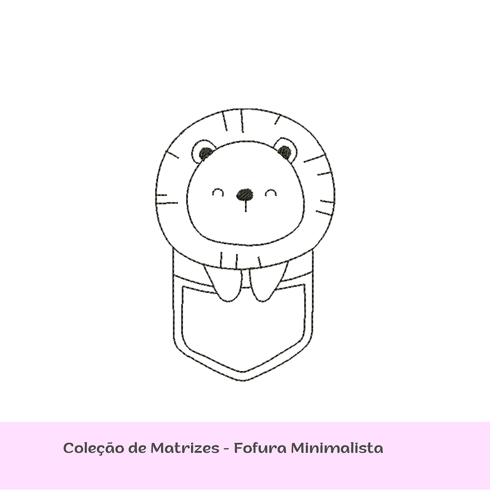 matriz de bordado safari minimalista