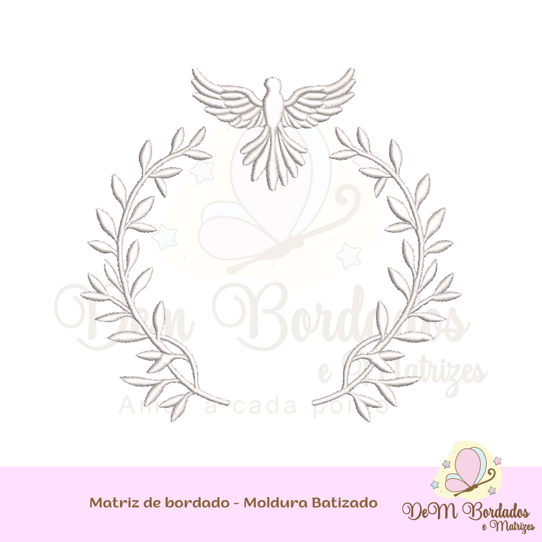 Matriz de Bordado Batizado