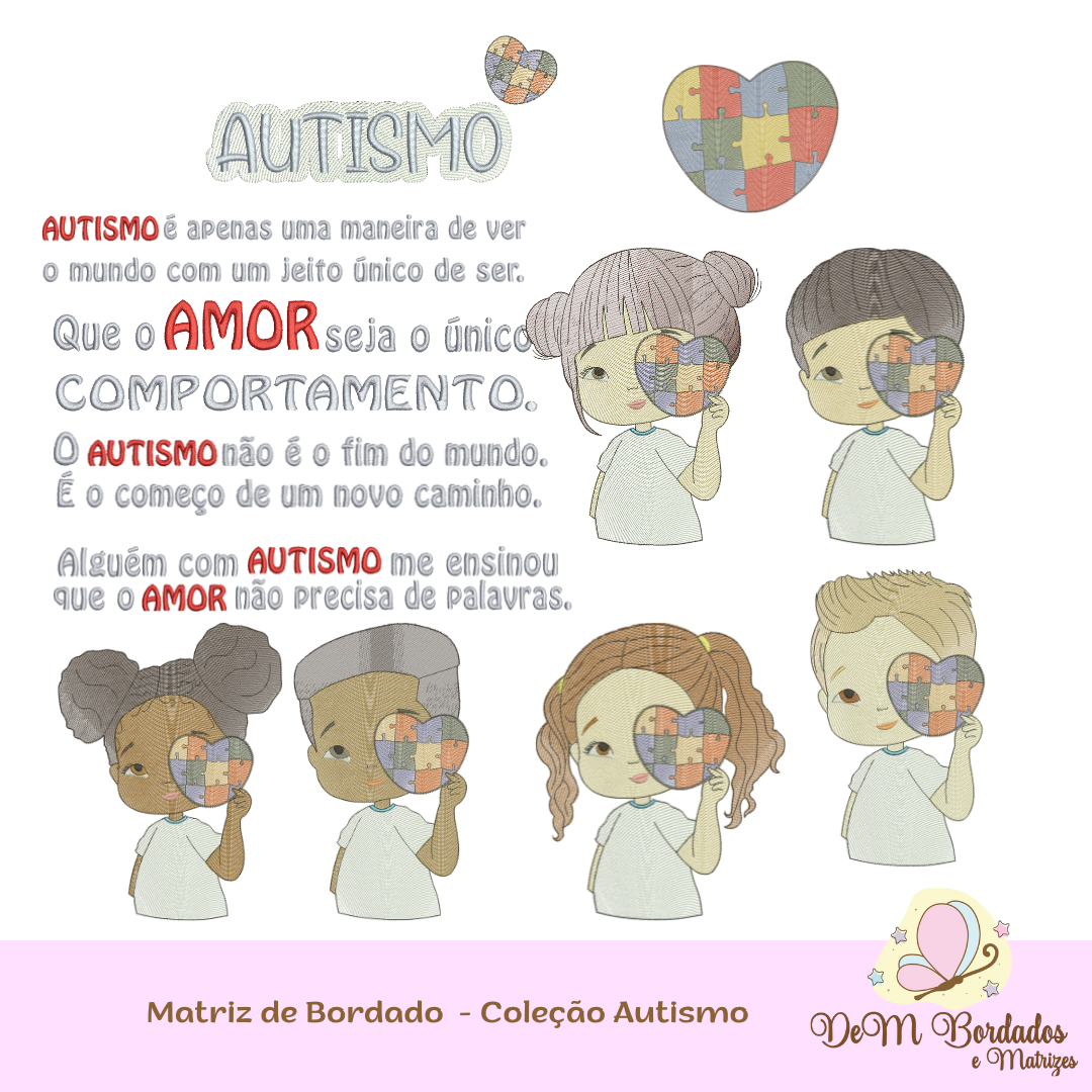 Matriz de bordado - Coleção Autismo