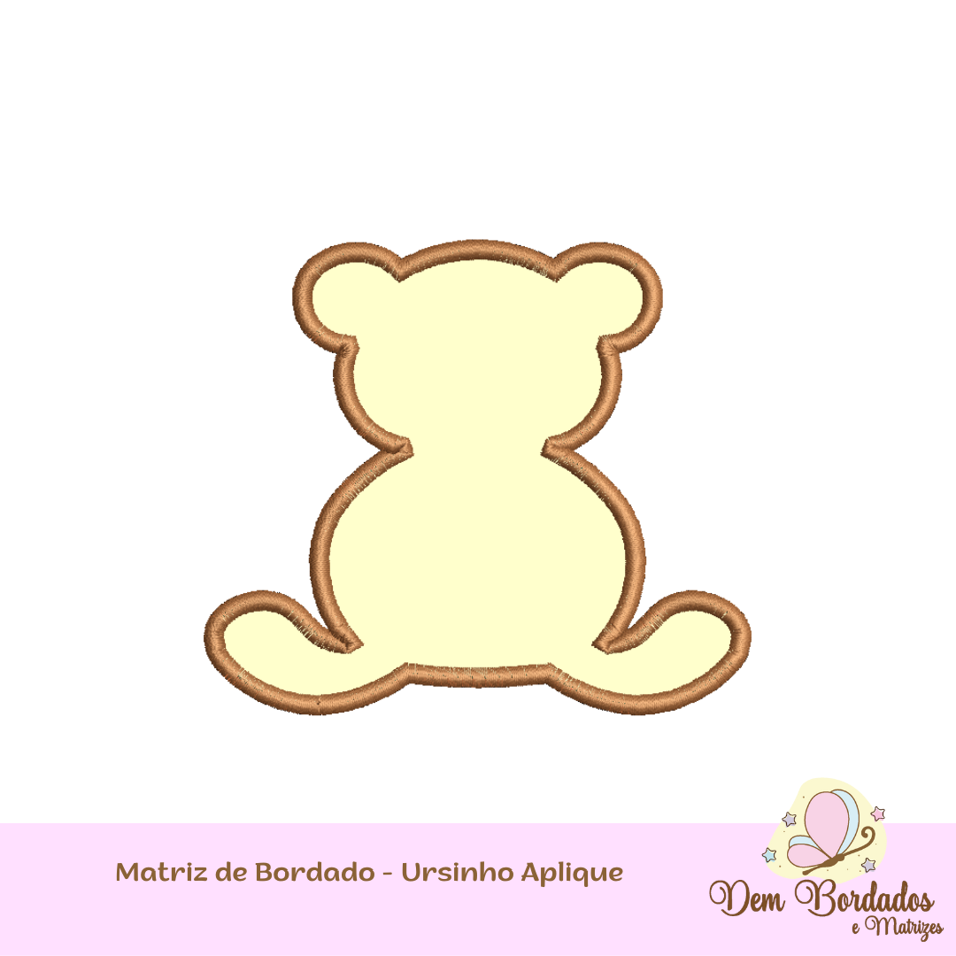 Matriz de Bordado - Ursinho - Urso - Aplique