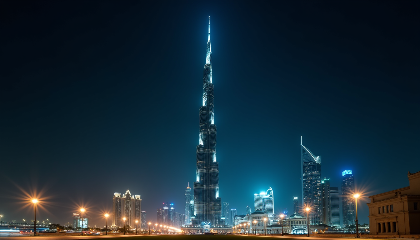 Dubai UAE skyline with iconic buildings representing PONS.ai AI photo booth market expansion in the Middle East