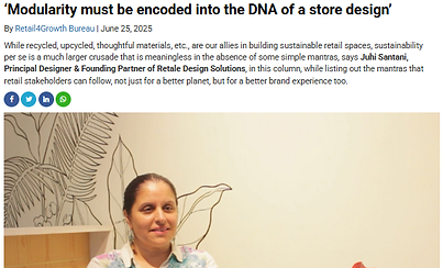 Modularity must be encoded into the DNA of a store design