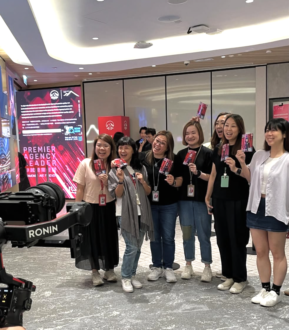 Branded AI portrait example for employee engagement events