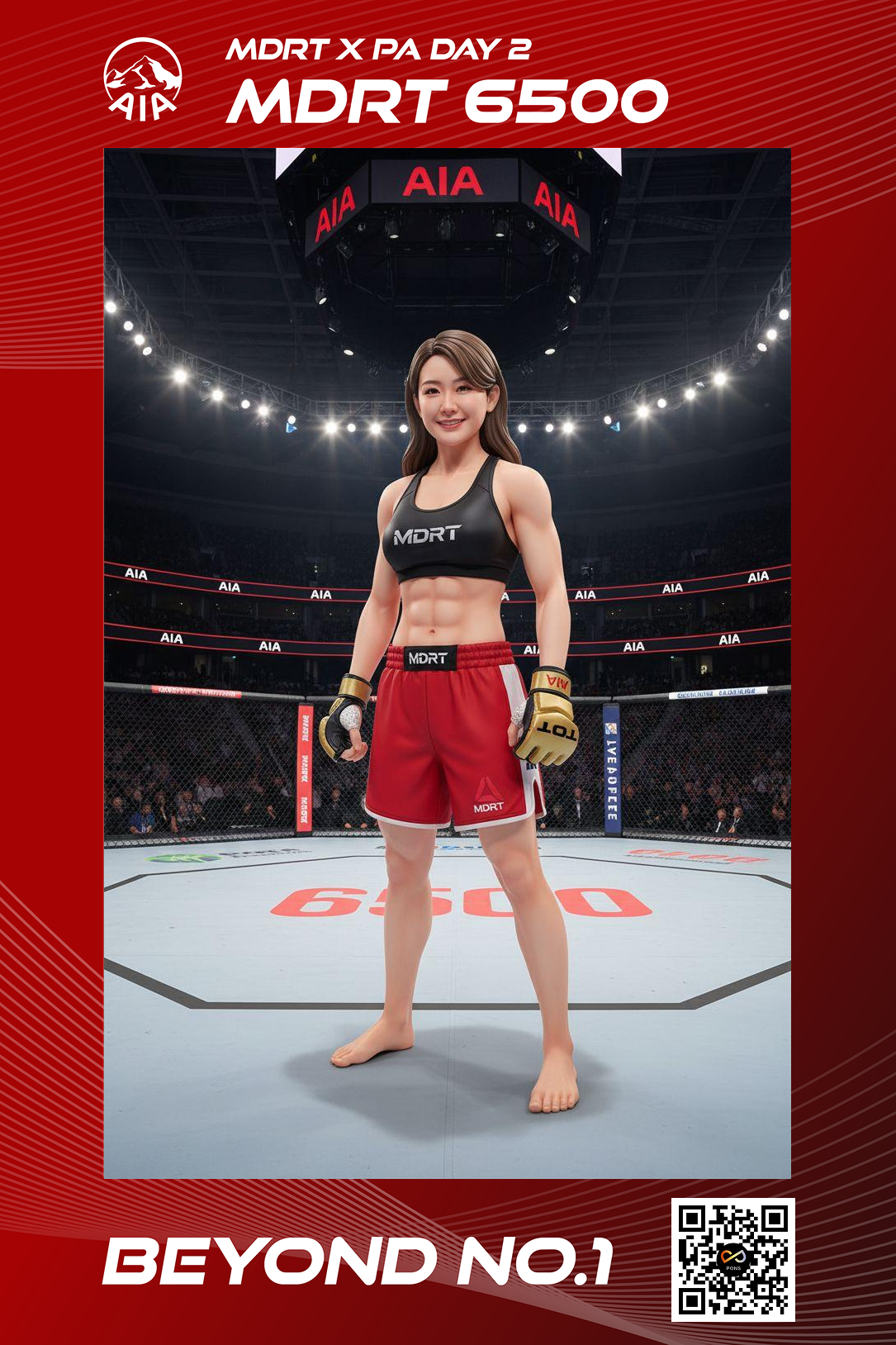 AIA sports sponsorship AI photo booth experience by PONS.ai