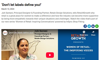 Juhi Santani, Principal Designer & Founding Partner, Retale Design Solutions