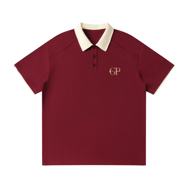 Red Raglan Polo