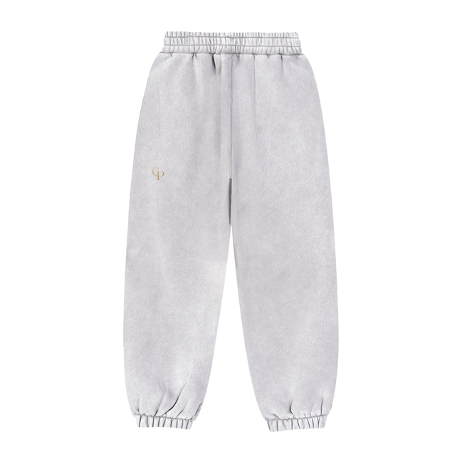 Grey Heavyweight Fleece Joggers