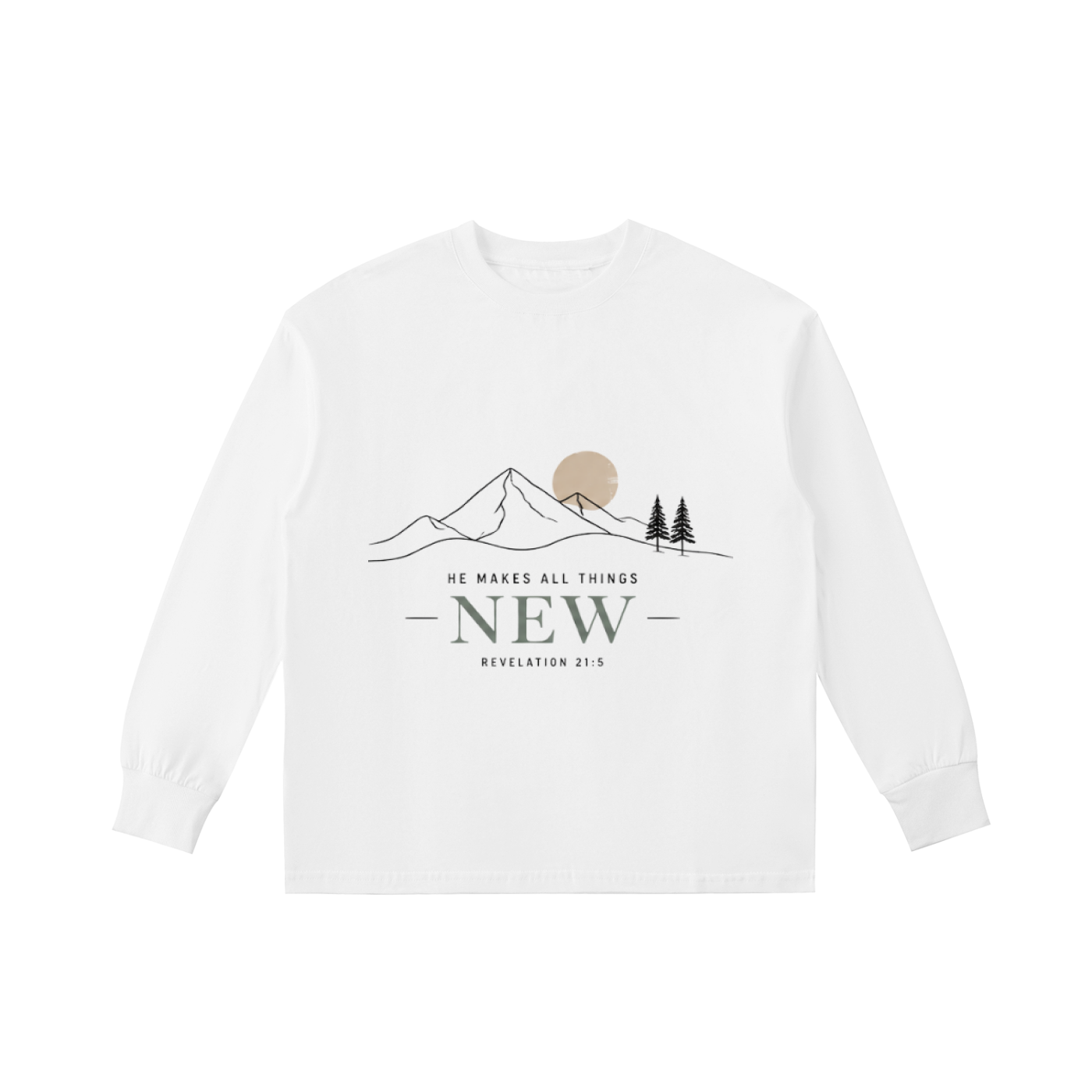 "He All Things New" Long-Sleeve Tee