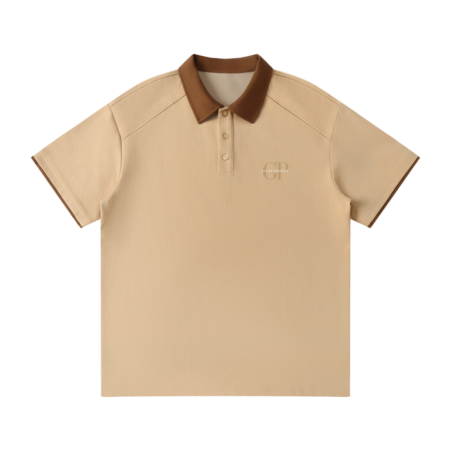 Light Brown Raglan Polo