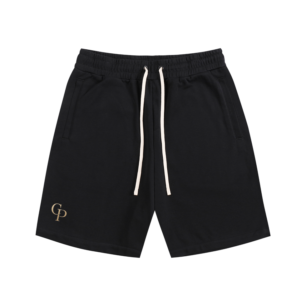 Black Core Comfort™ Cotton Shorts Front