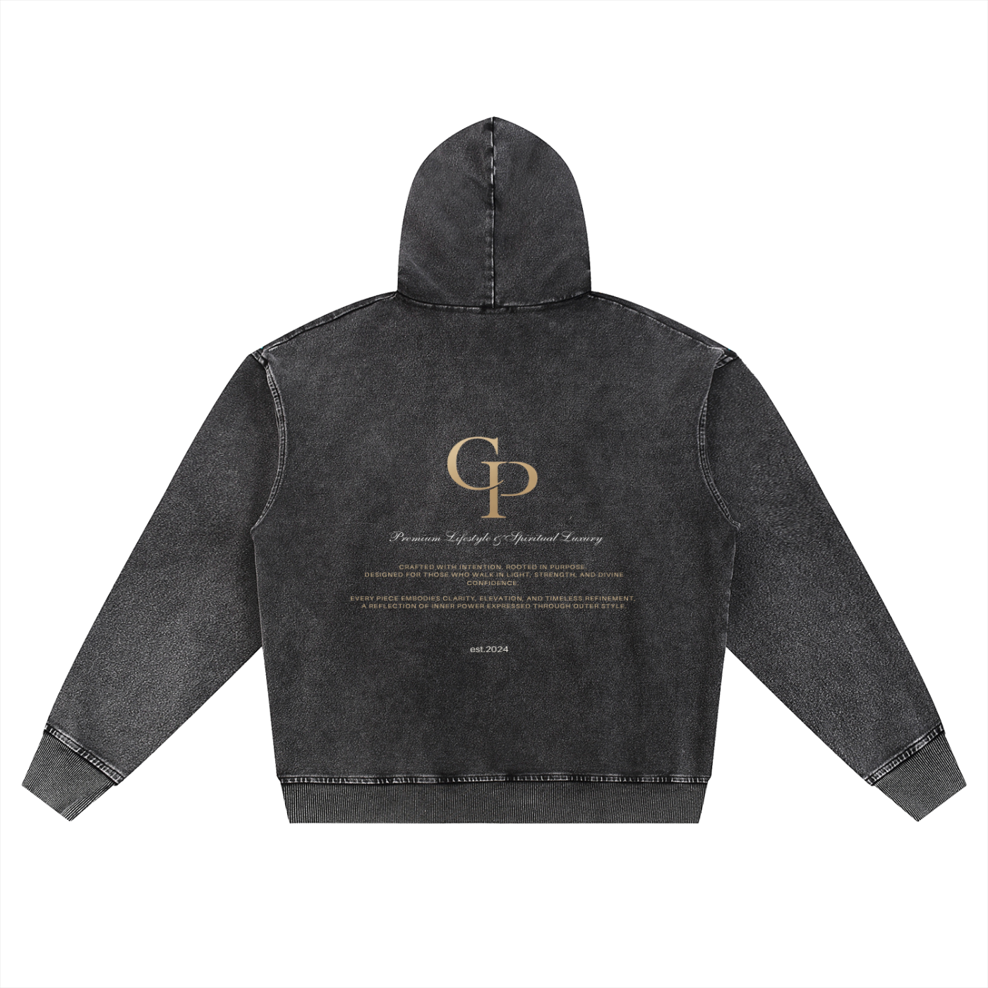 Divine Angel Oversized Zip-Up Hoodie