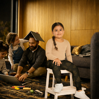 “Children’s Collection with soft, playful clothing designed for comfort, movement, and everyday joy.”