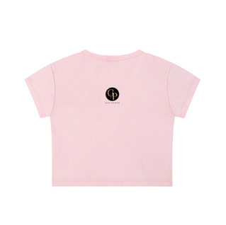 Pink Snow Wash Crop Tee