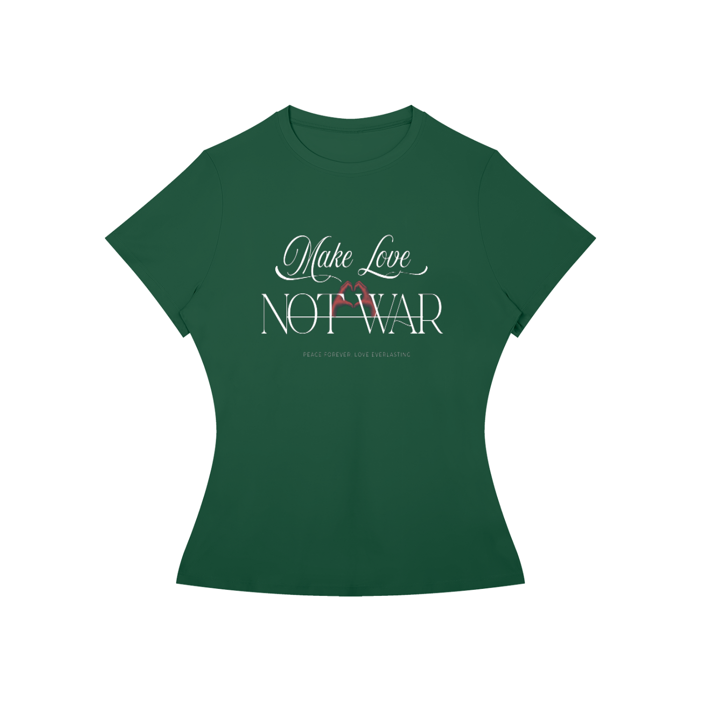 "Make Love Not War" Women’s Slim Fit Performance T-Shirt