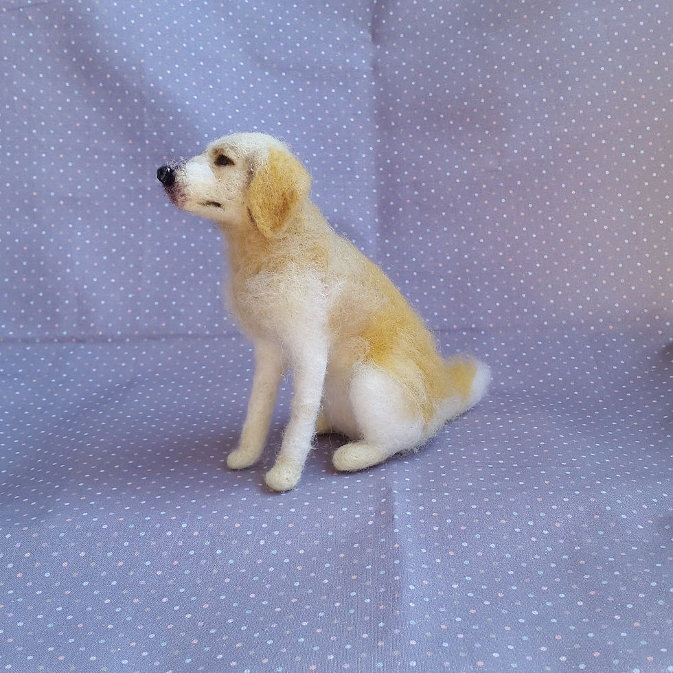 Thumbnail: Felted Dog Needle Felted Handmade gift Portrait similarity of your Pet