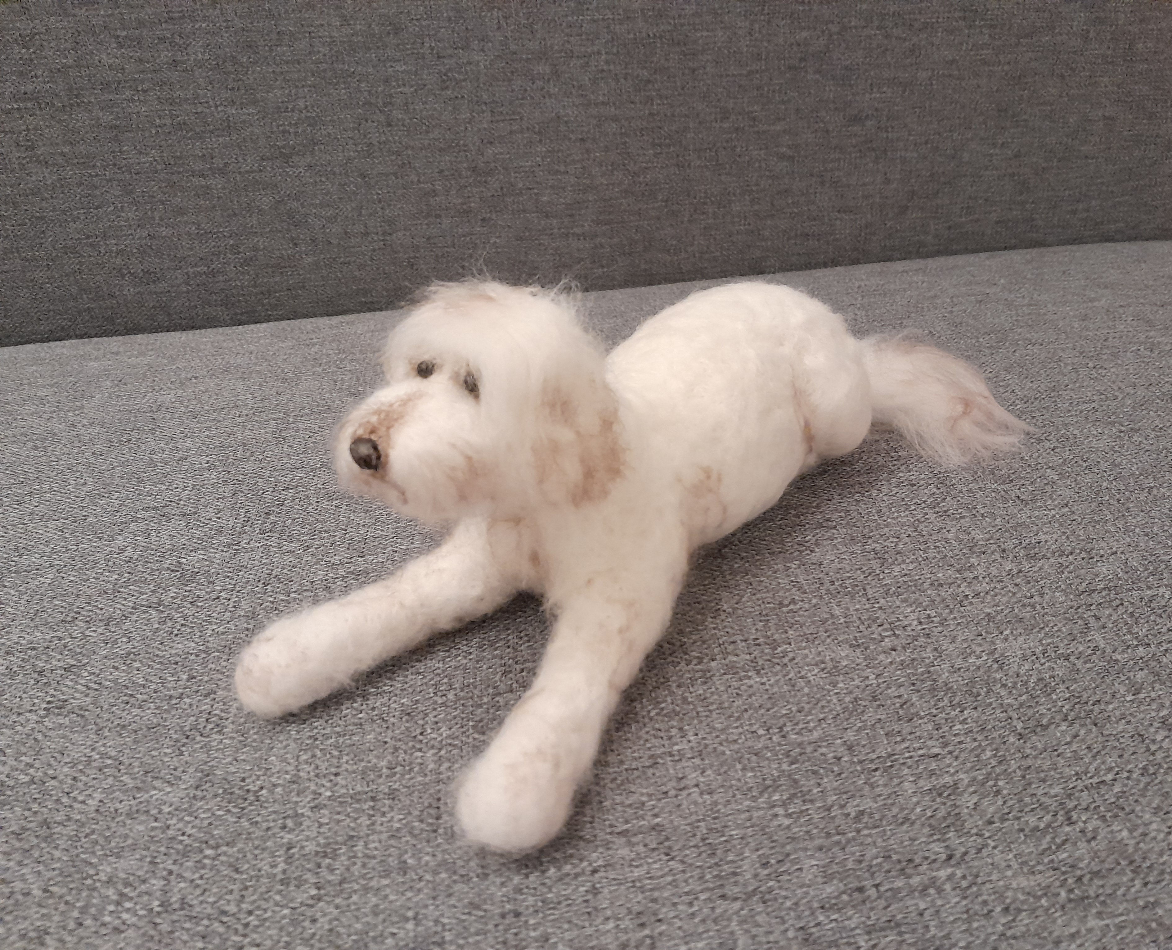 Felt Dog Portrait similarity of your Pet Needle Felted Handmade gift