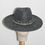 Thumbnail: Grey Mix Felt Trilby with Black White Gold Trim