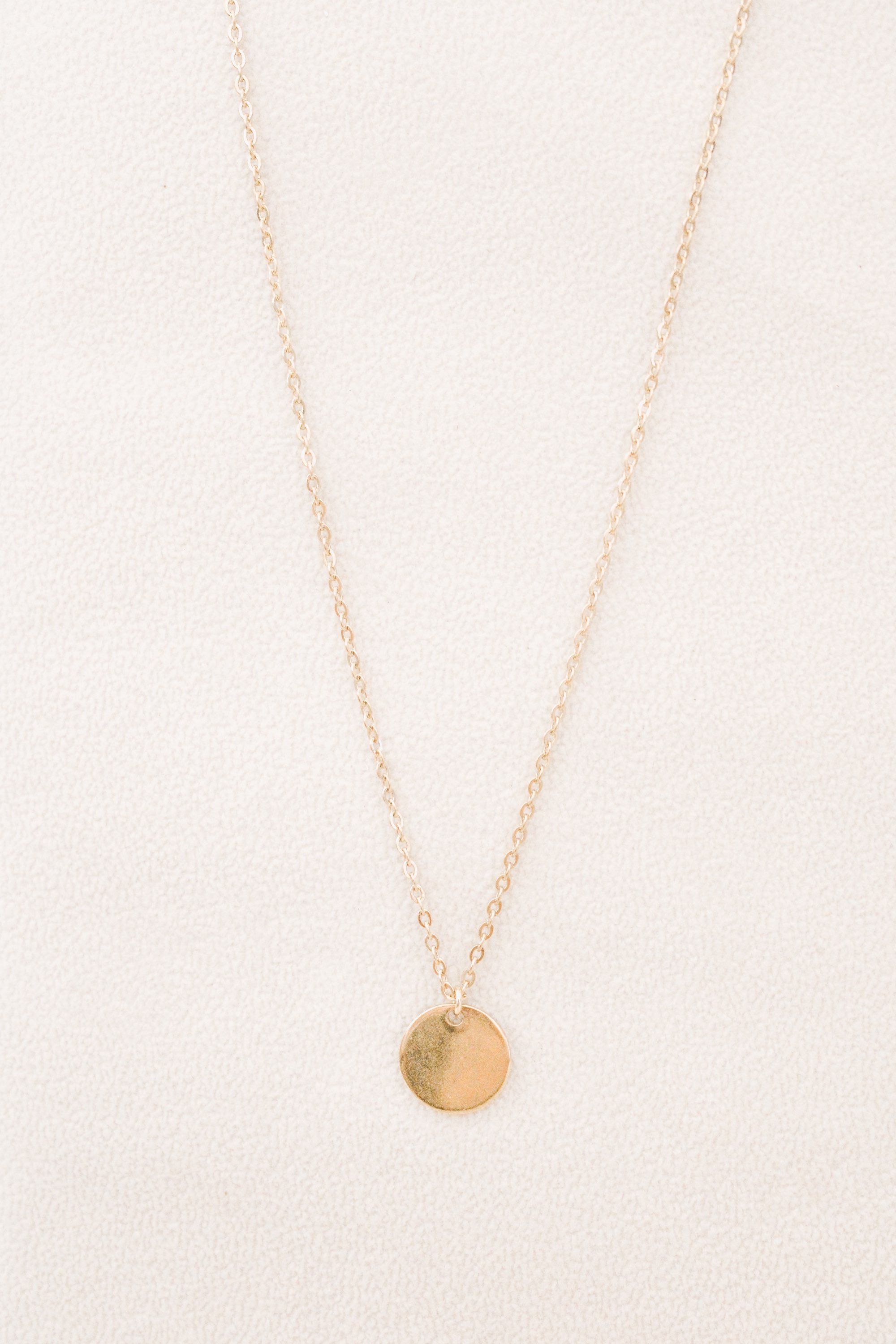Plain Jane Necklace w/ Disc