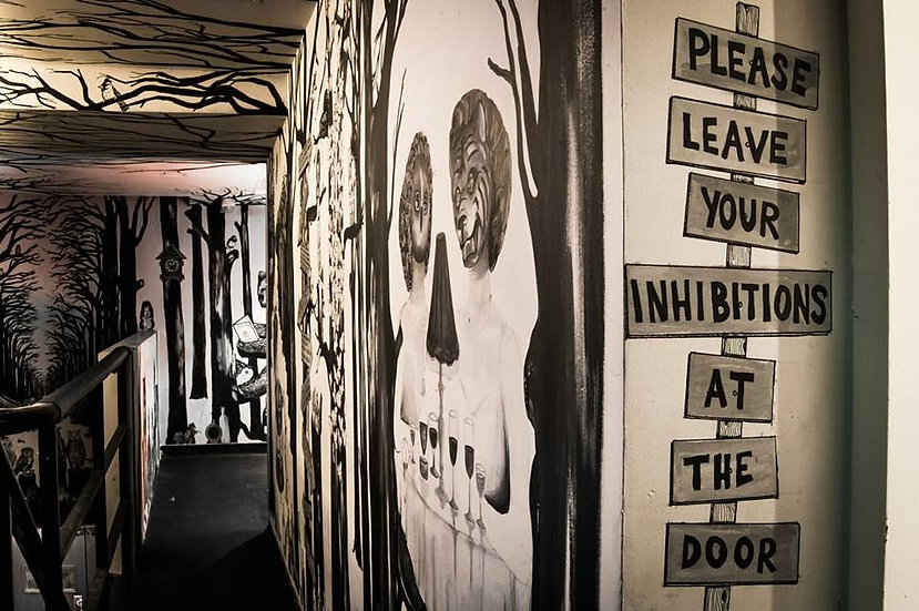 Mural for Shimmy nightclub in London.
