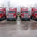 Red Delivery Trucks