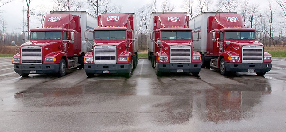 Red Delivery Trucks