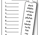 1st Grade ABC Order Sea Sequencing