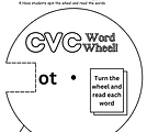 Short o CVC Word Wheel -ot