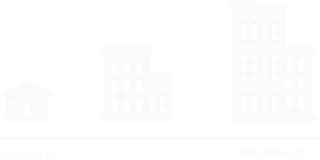 small medium and large building