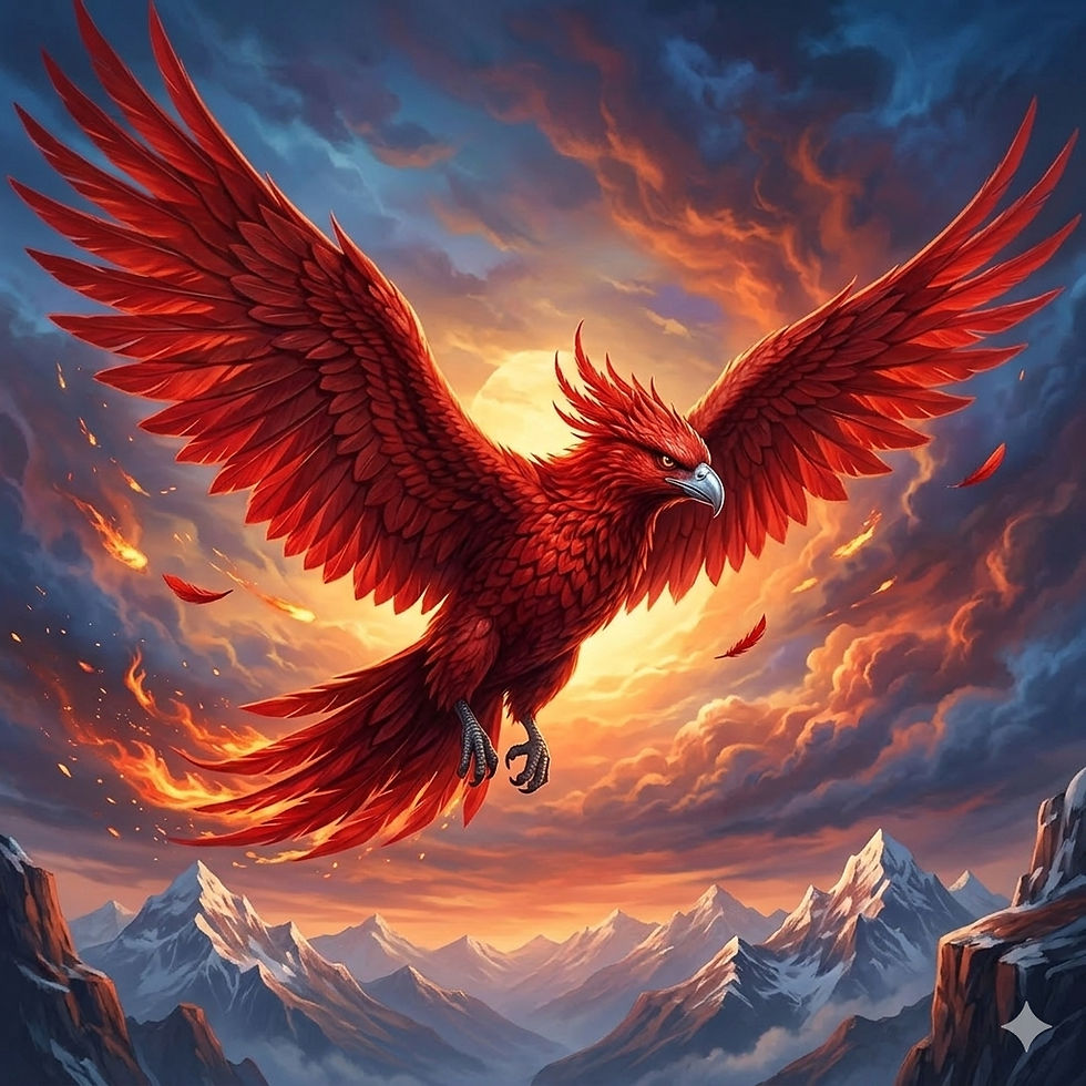 Thumbnail: Egyptian Bennu Pheonix Spirit Companion