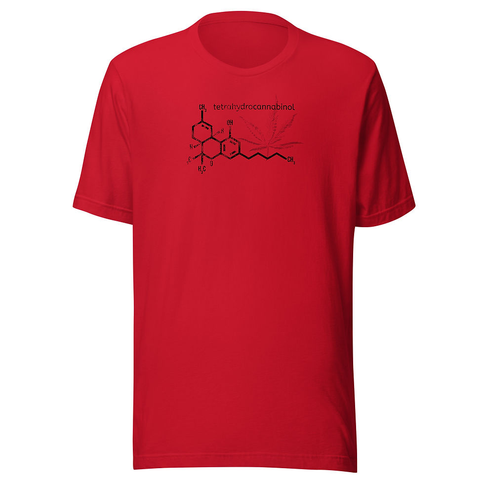 Thumbnail: THC Molecule T-shirt - Unisex